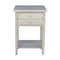 International Concepts Rectangle Lamp Table with 2 Drawers, 18 W, 18 L, 25.6 in H, Wood, Unfinished OT-92 - alternate 1